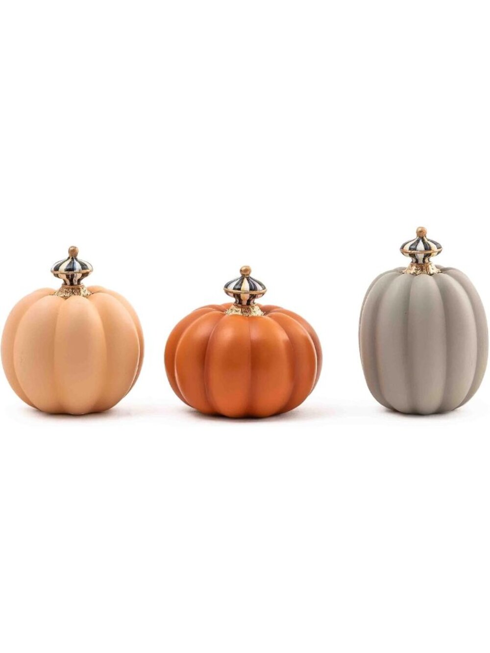 Mini Resin Pumpkins Set - Fall Decor, Farmhouse Style, Autumn Home Accent